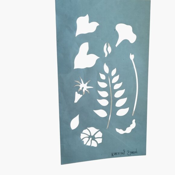 Sandy Aubuchon Stencil Morning Glory Leaves Easy Art Productions Free Form ST06 - Picture 1 of 11